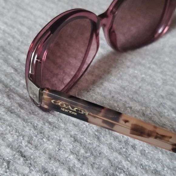 Coach purple tortoise shell sunglasses - Picture 6 of 16